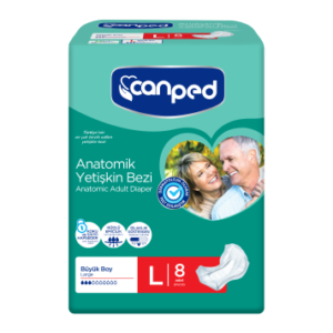 Canped Anatomik Hasta Bezi Large 8'Li