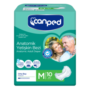 Canped Anatomik Hasta Bezi Medium 10'Lu