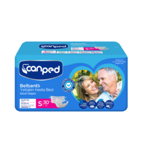 Canped Tekstil Yüzeyli Belbantlı Small 30'Lu Hasta Bezi